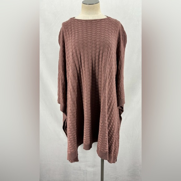 lululemon athletica Sweaters - Lululemon Womens One Size Divinity Poncho Woven Spanish Oak Mauve Shawl Wrap